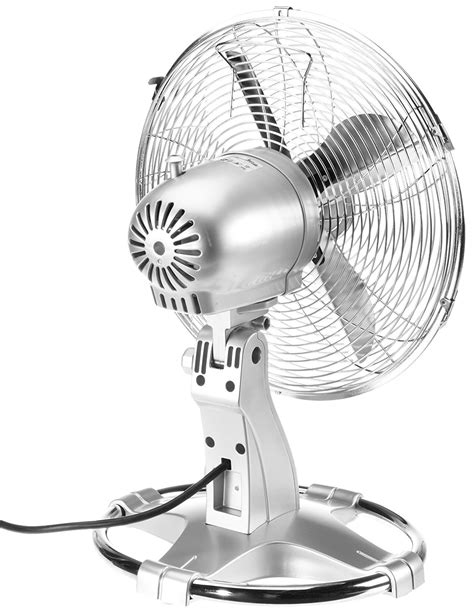 oscillating fan with metal blades